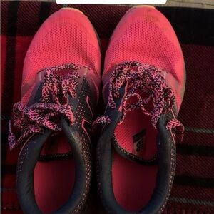Pink and Blue New Balance Shoes